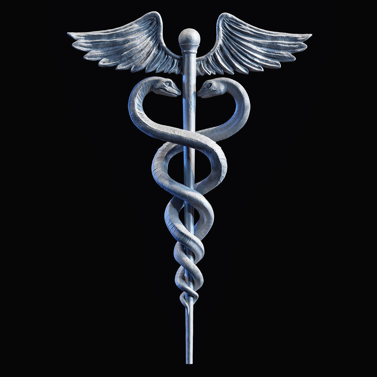 Caduceus Medical symbol 3d print model 3D print model_23
