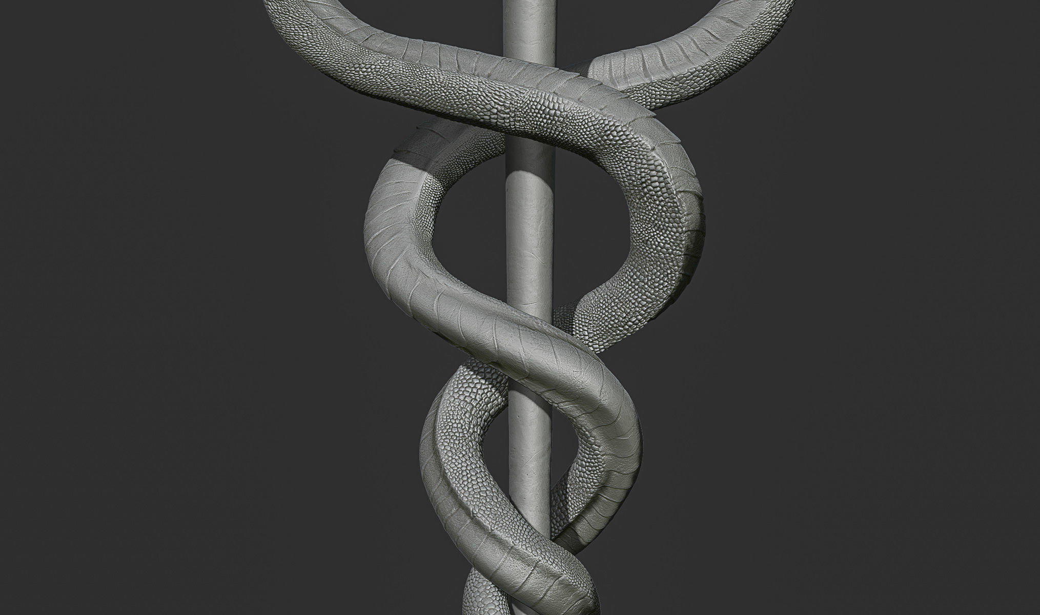 Caduceus Medical symbol 3d print model 3D print model_18