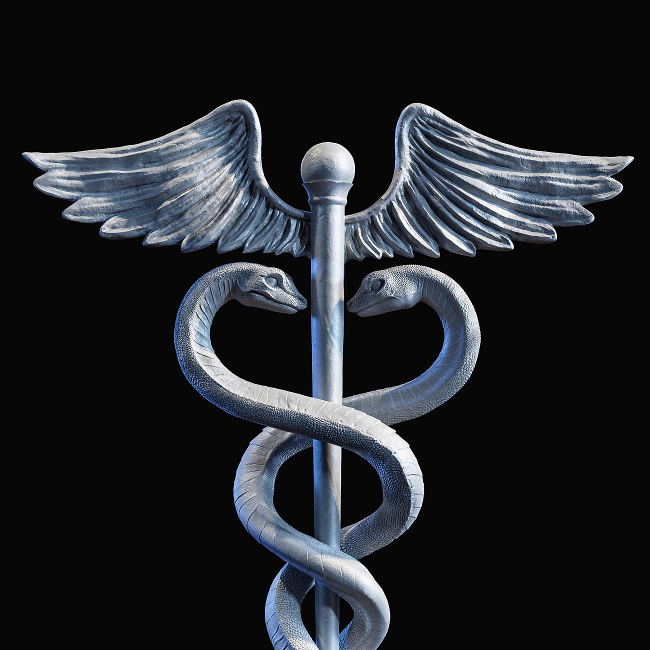 Caduceus Medical symbol 3d print model 3D print model_22