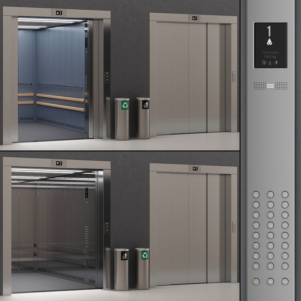 Kone TRANSYS Elevator - KDS 300 3D model_1