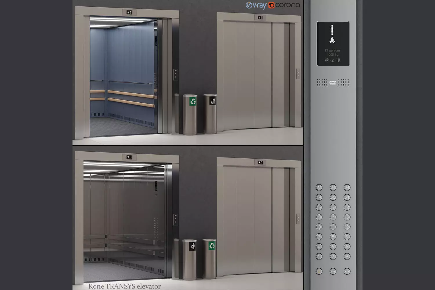 Kone TRANSYS Elevator - KDS 300 3D model_0