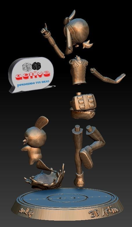 Pokemon - May and Mudkip 3D print model_9