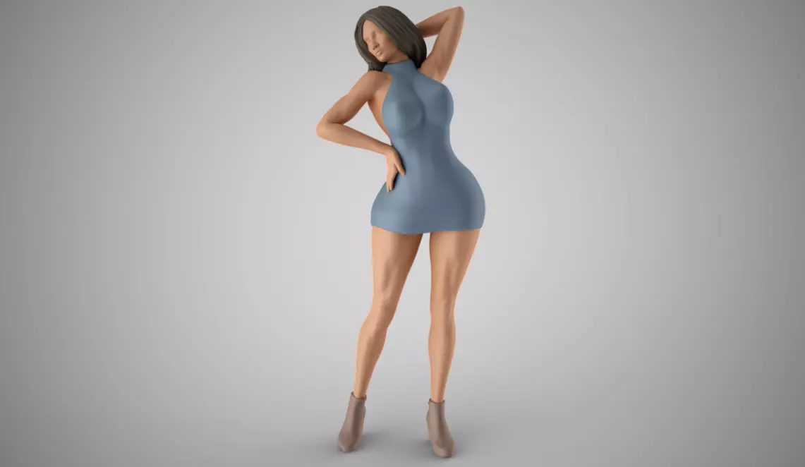 Woman Home Mood 9 3D print model_0