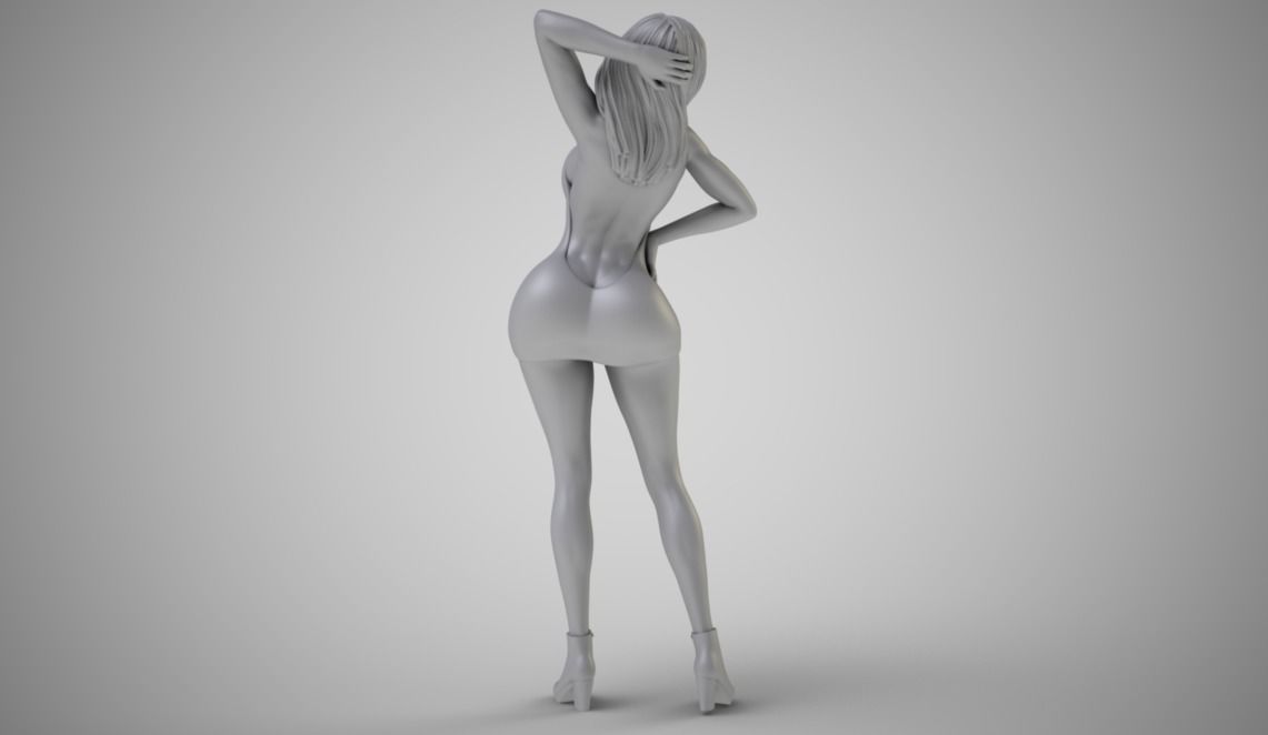 Woman Home Mood 9 3D print model_3