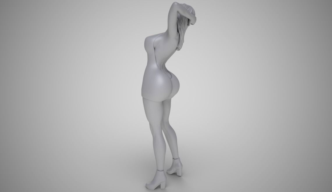 Woman Home Mood 9 3D print model_1
