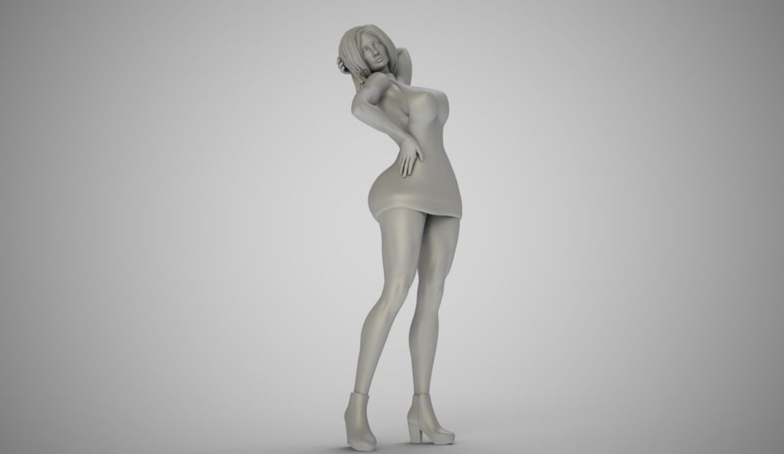 Woman Home Mood 9 3D print model_4