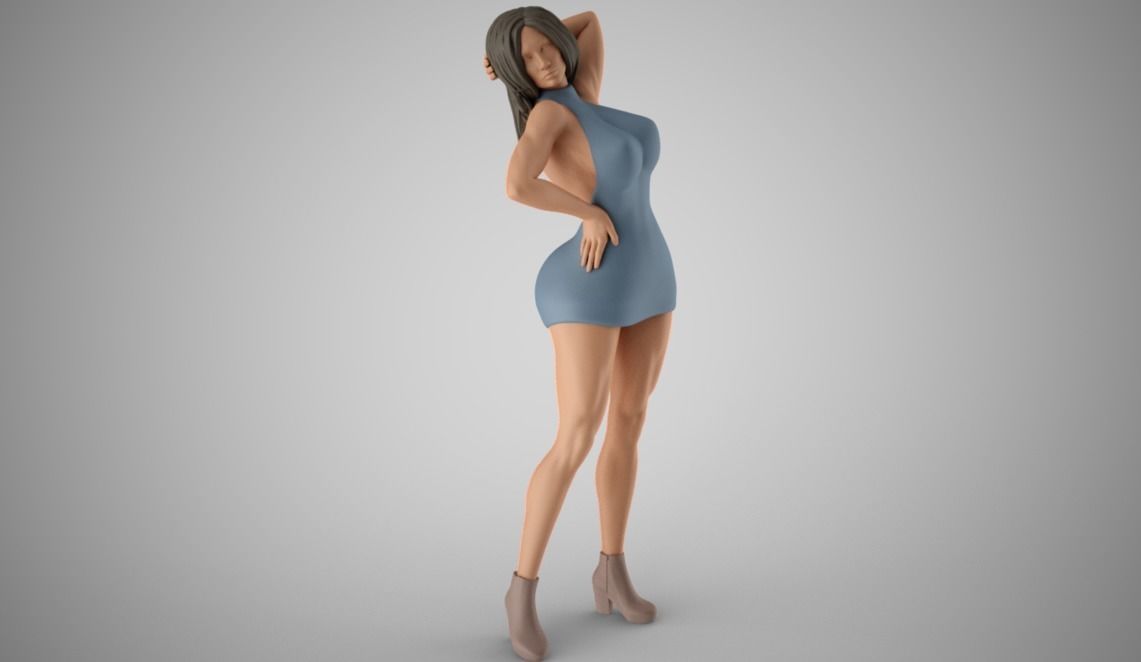Woman Home Mood 9 3D print model_11