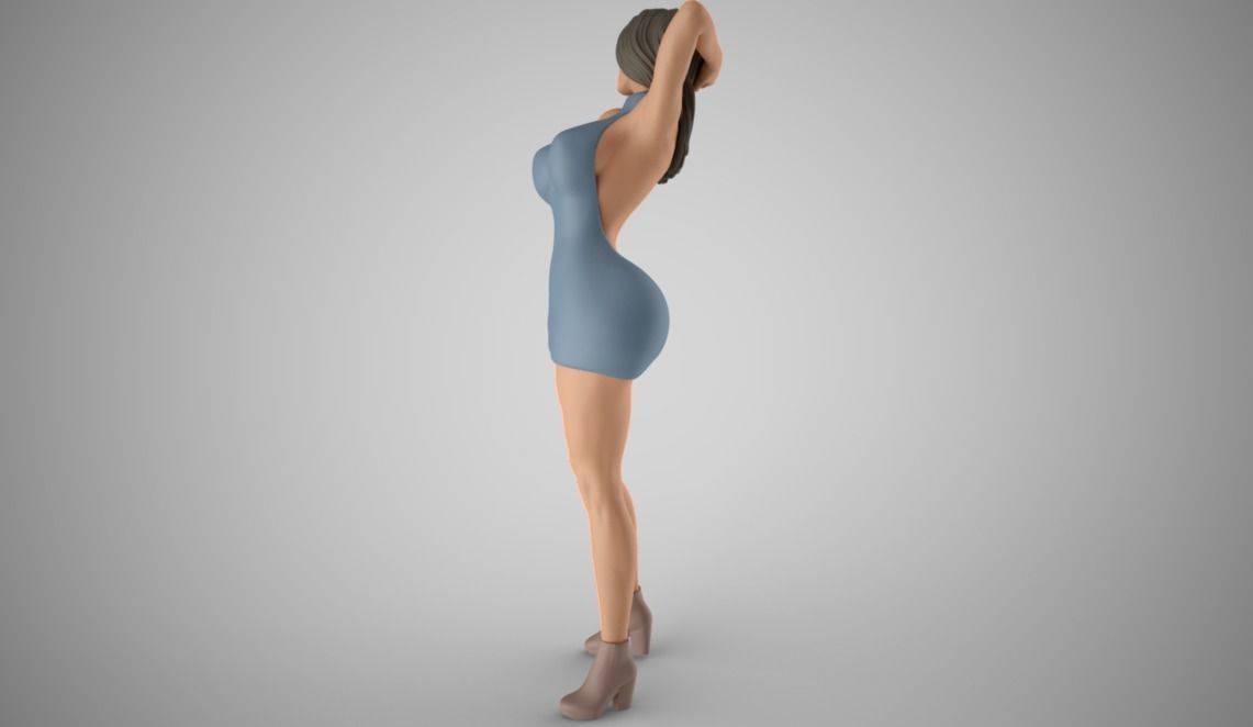 Woman Home Mood 9 3D print model_6