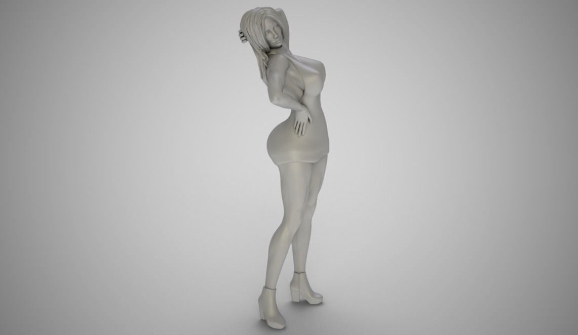Woman Home Mood 9 3D print model_2