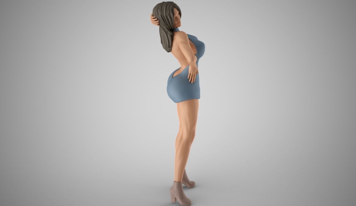 Woman Home Mood 9 3D print model_10