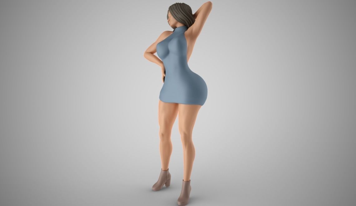 Woman Home Mood 9 3D print model_5