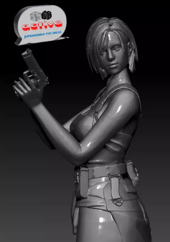 Jill Valentine - Resident Evil 3D print model_0