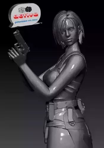 Jill Valentine - Resident Evil 3D print model
