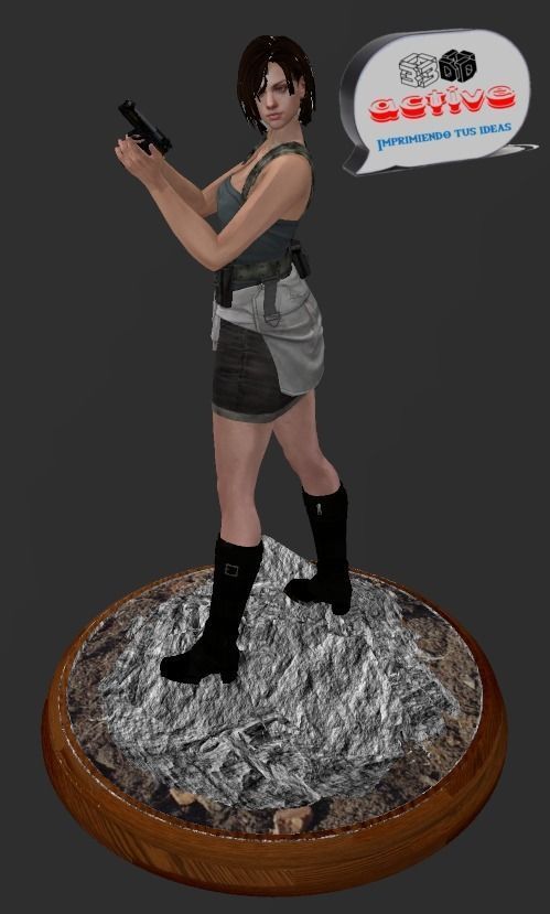Jill Valentine - Resident Evil 3D print model_1