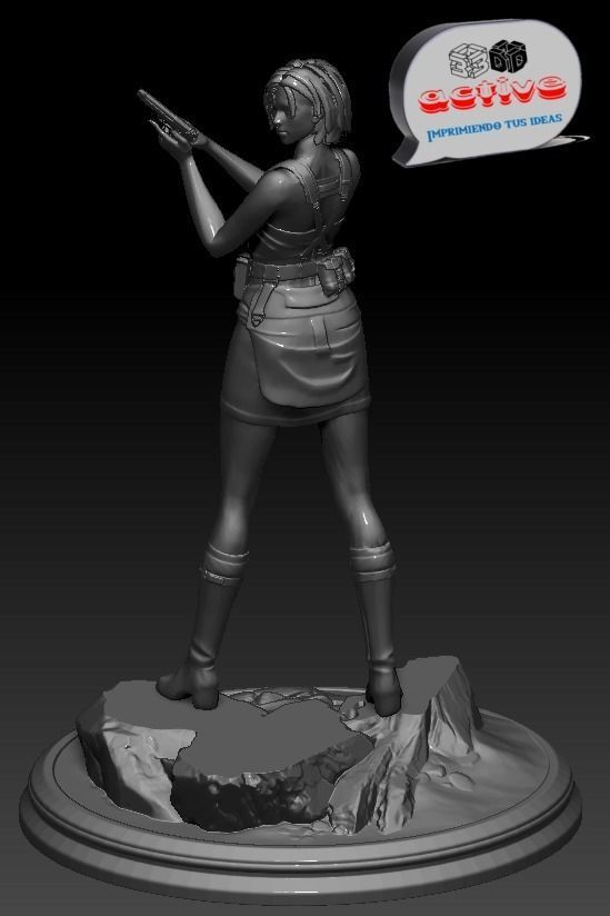 Jill Valentine - Resident Evil 3D print model_3