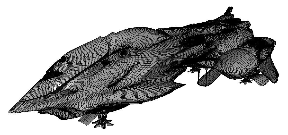 GX-799 Starship Anthera 3D model_20