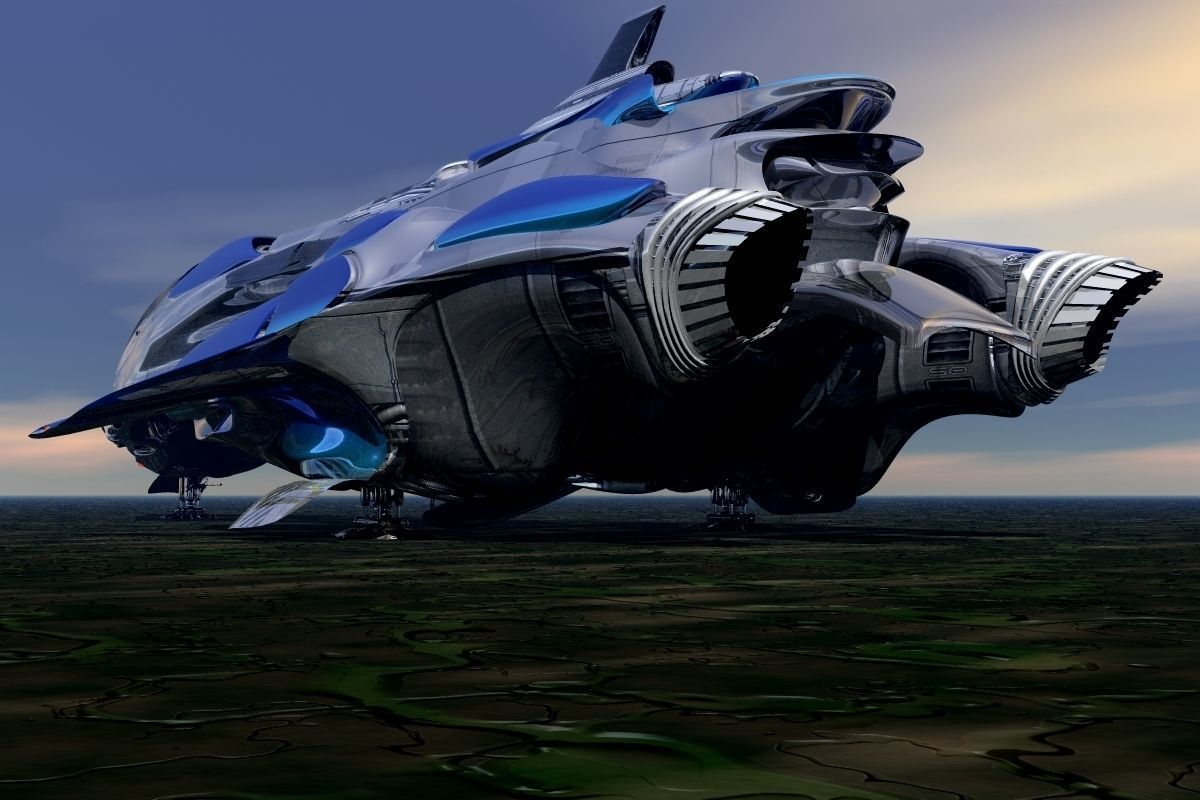 GX-799 Starship Anthera 3D model_8