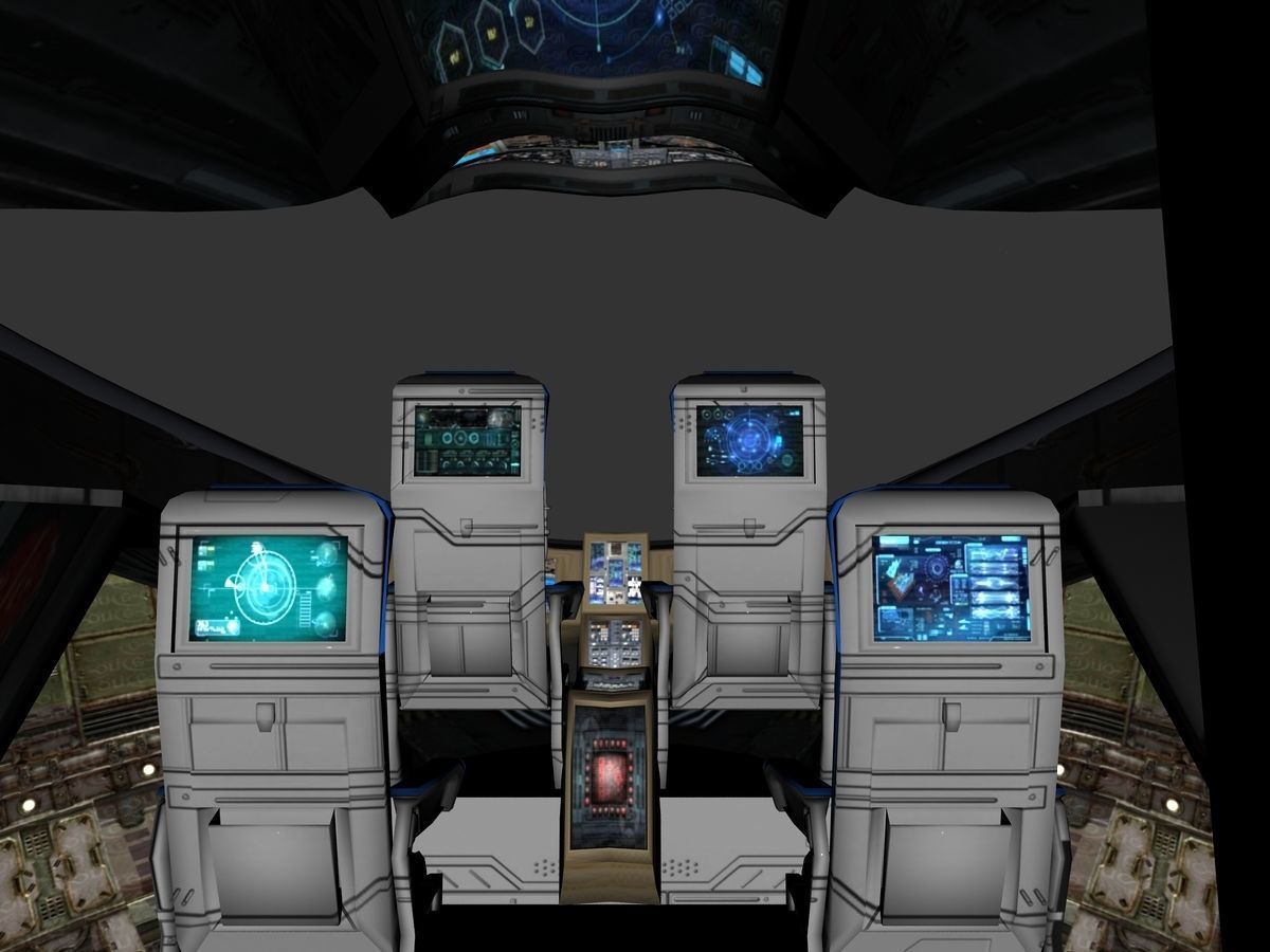 GX-799 Starship Anthera 3D model_18