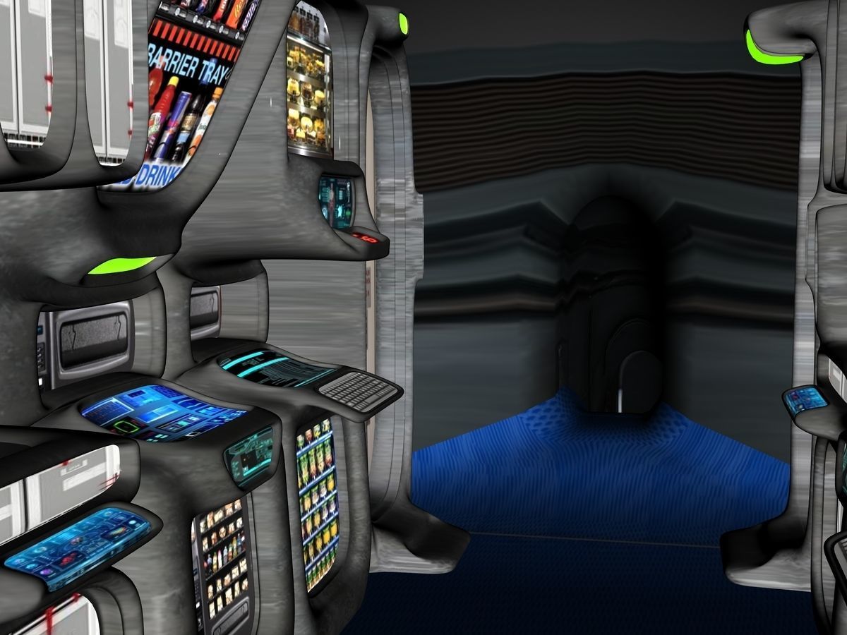 GX-799 Starship Anthera 3D model_17