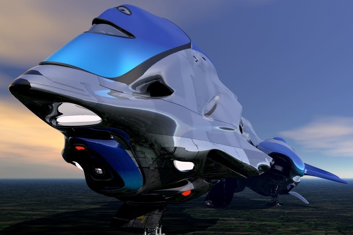 GX-799 Starship Anthera 3D model_9