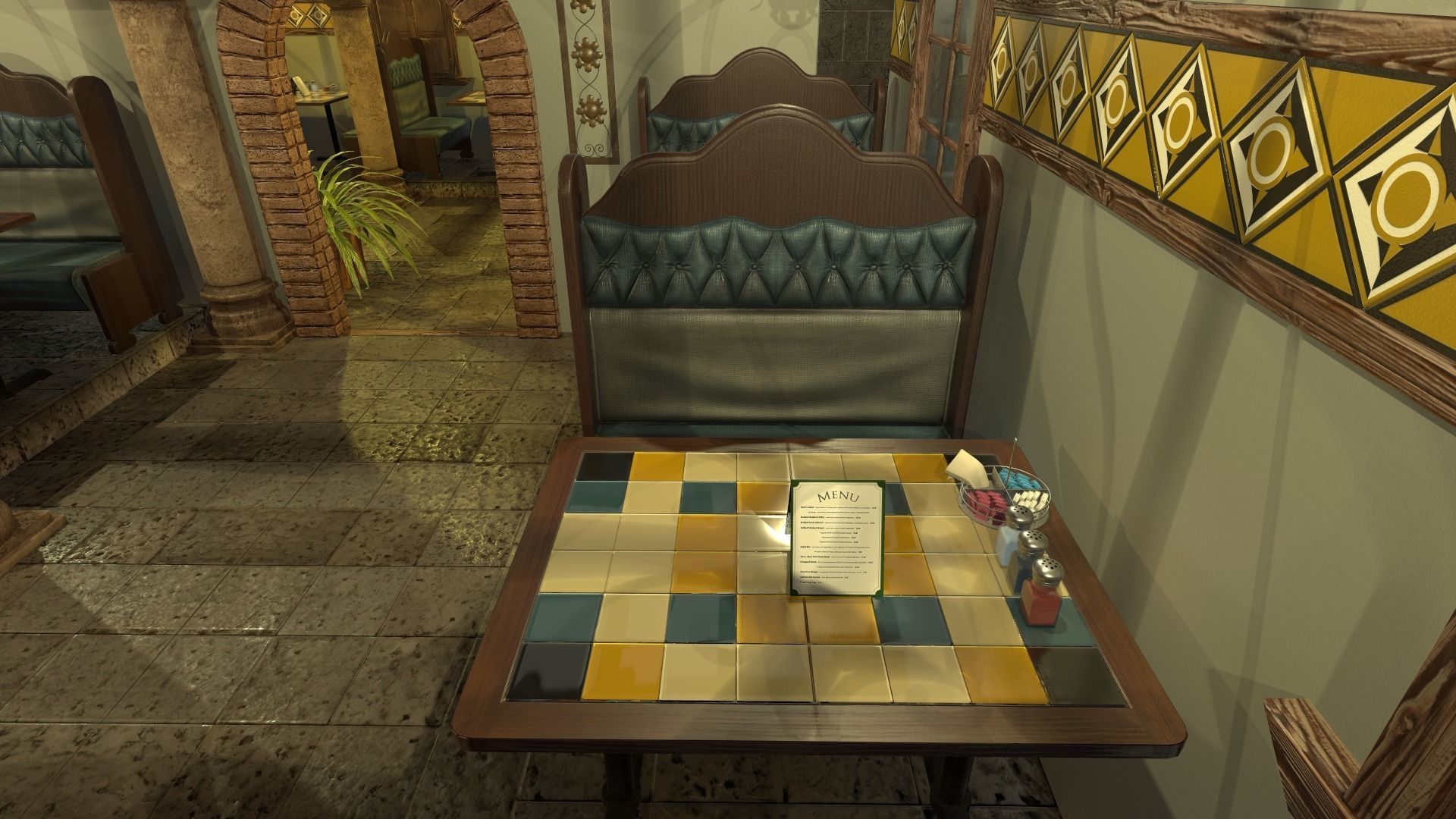 Restaurant Dining Room 3D model_13