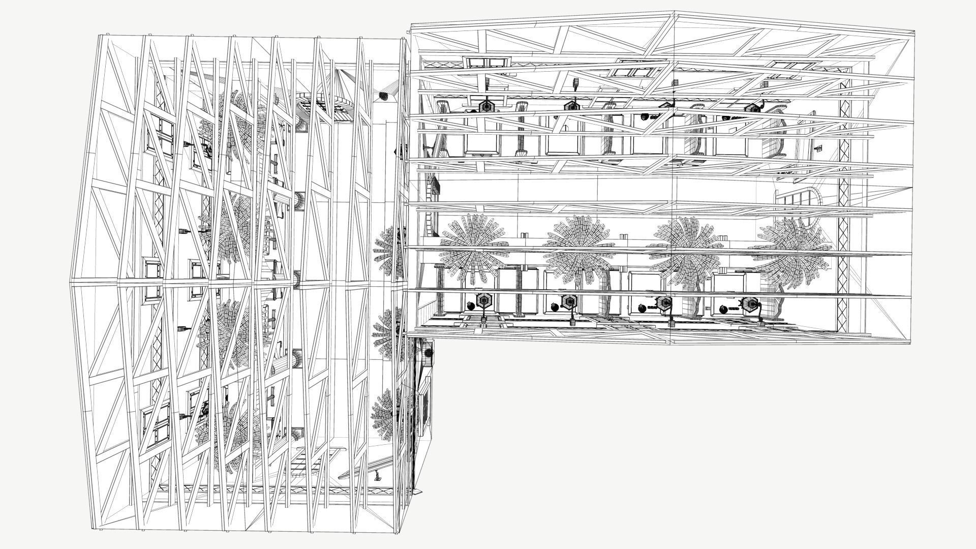 Restaurant Dining Room 3D model_20
