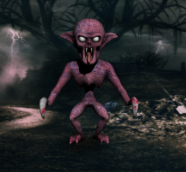 Zombie Ghoul 3D Model Game-Ready Low-poly 3D model_1