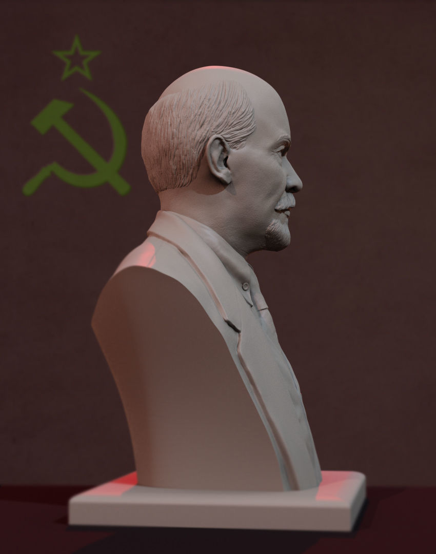 Vladimir Lenin 3D print model_6
