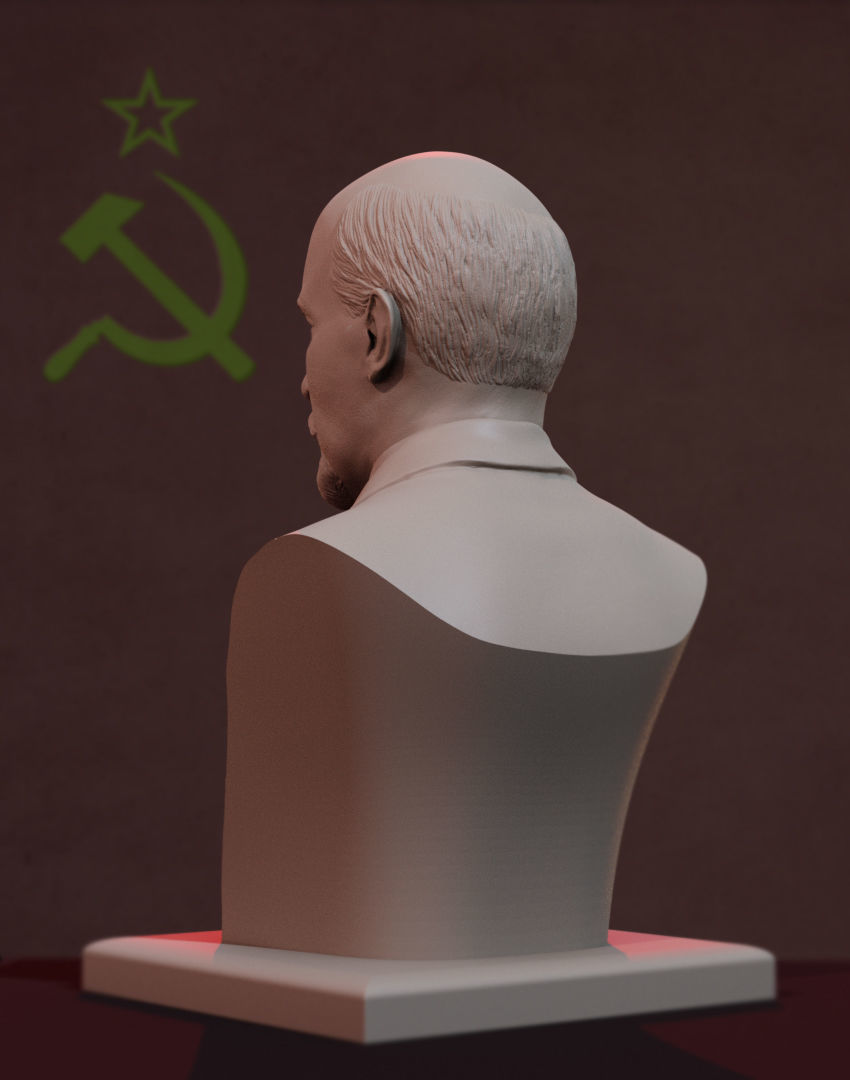 Vladimir Lenin 3D print model_4