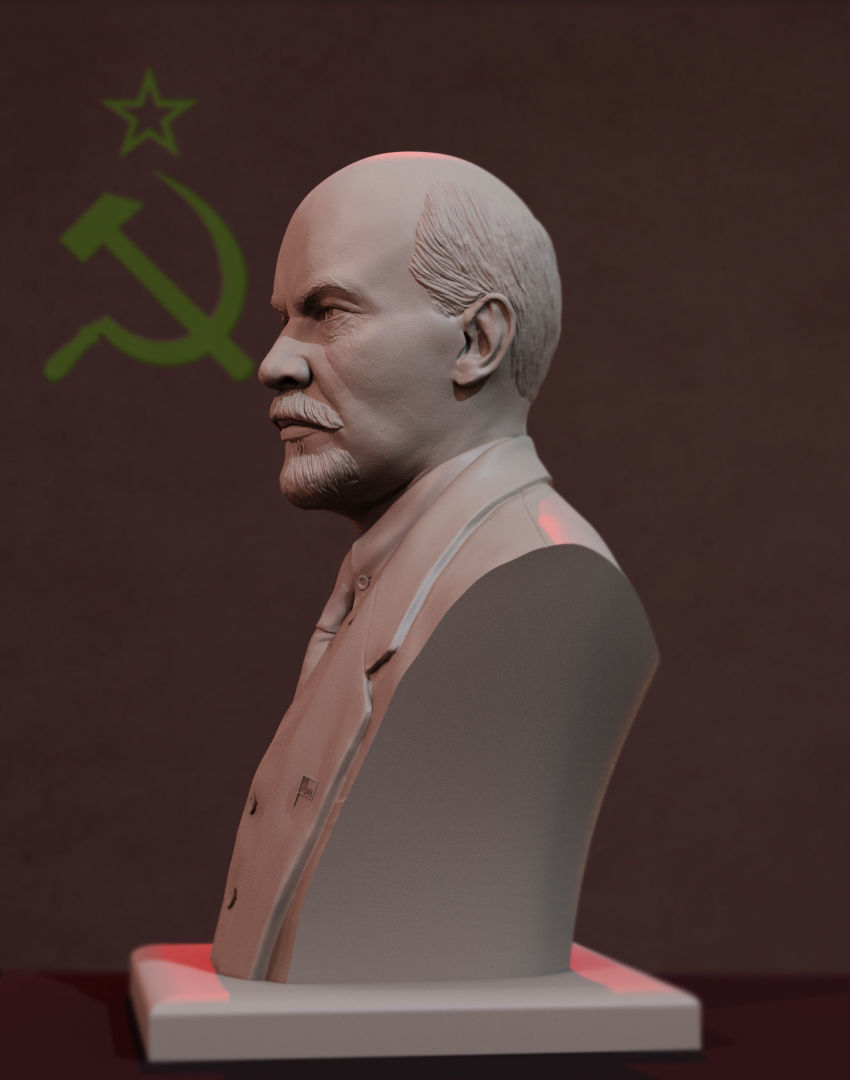 Vladimir Lenin 3D print model_3