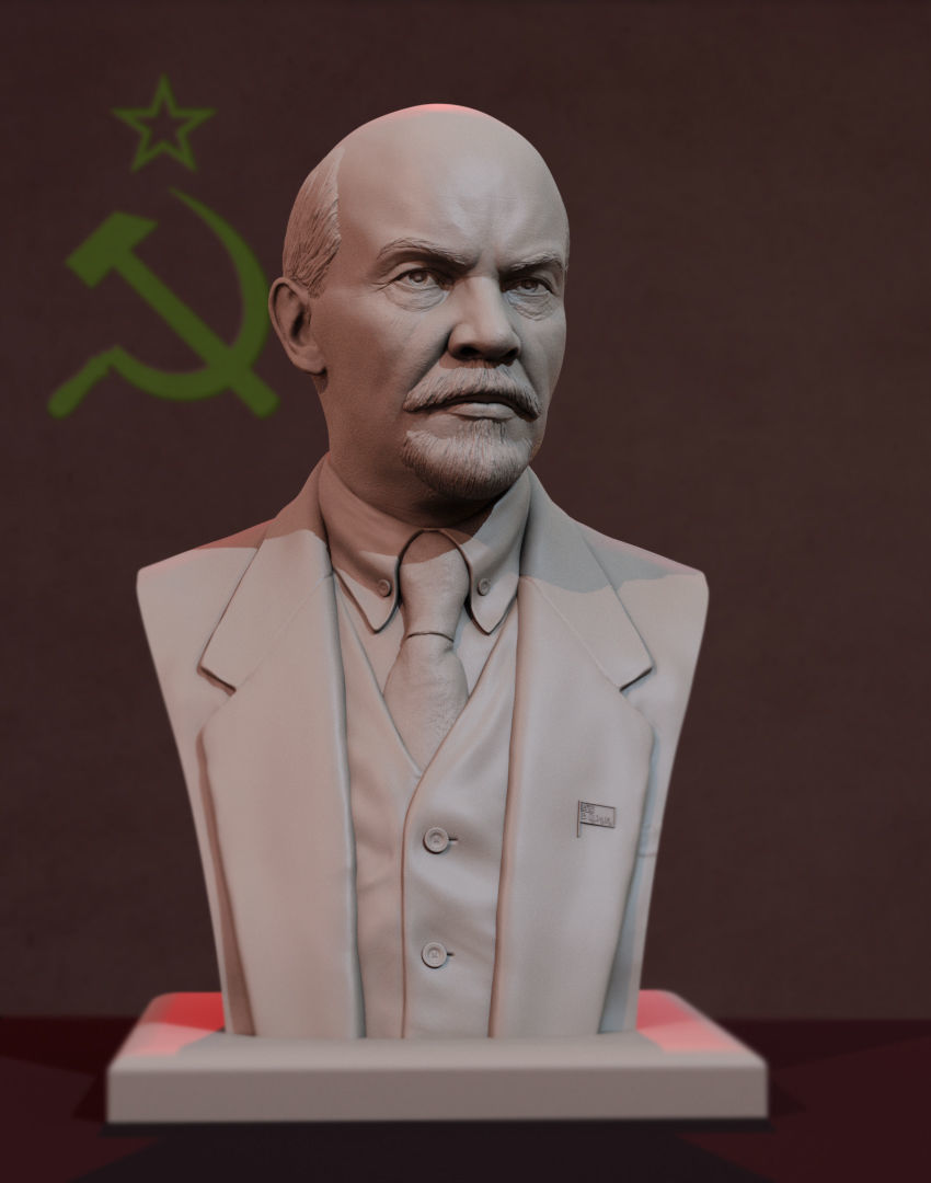 Vladimir Lenin 3D print model_7