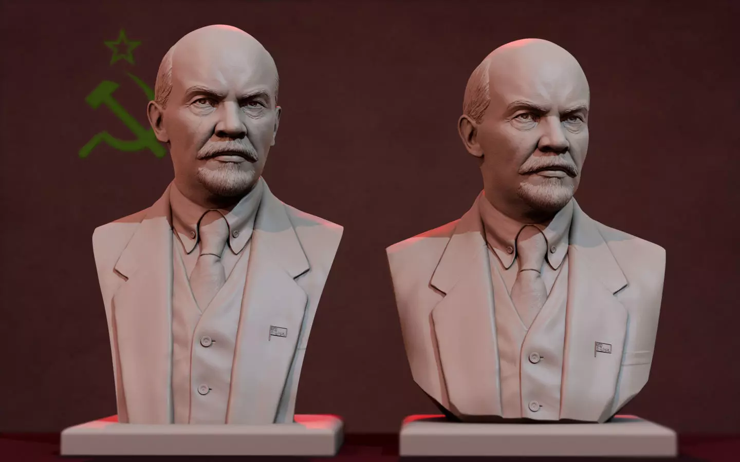 Vladimir Lenin 3D print model_0