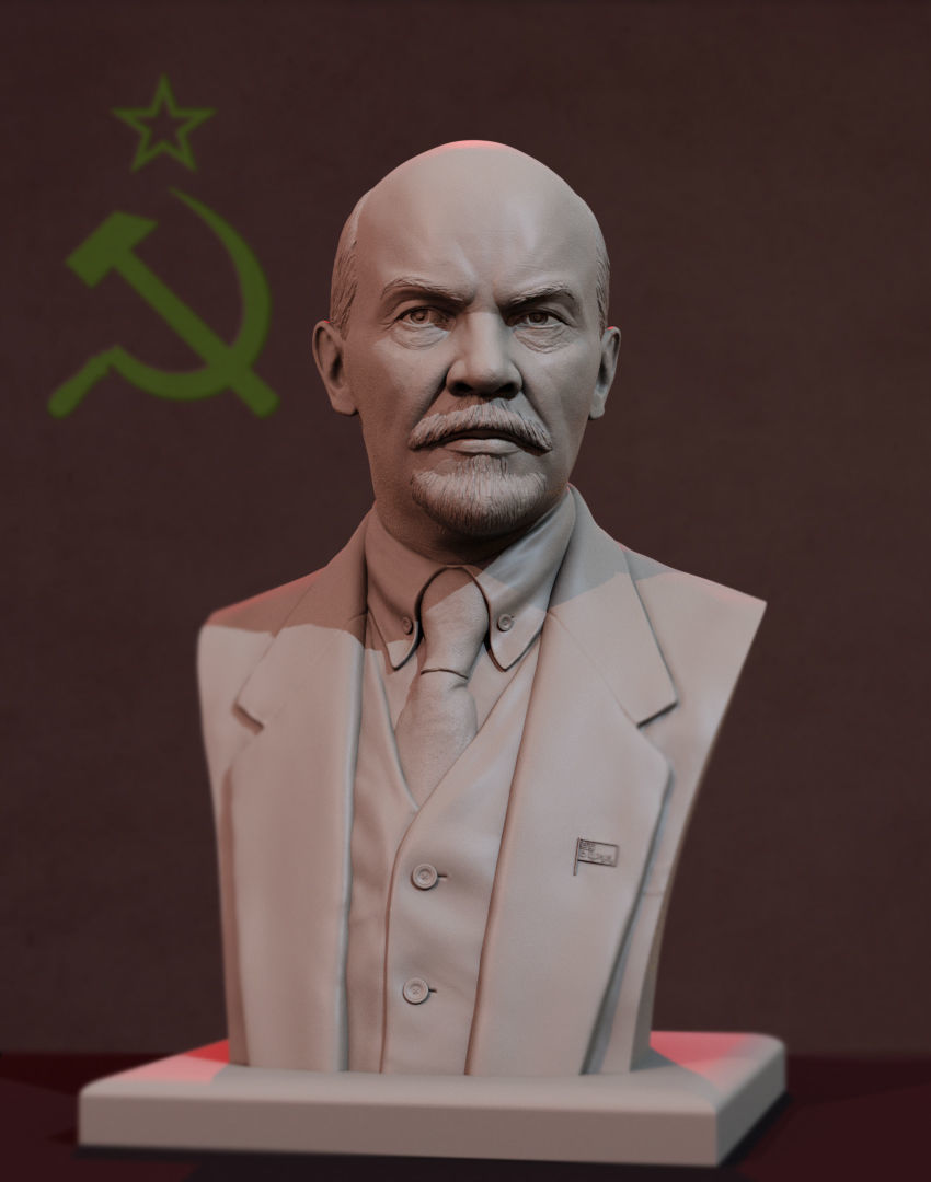 Vladimir Lenin 3D print model_1