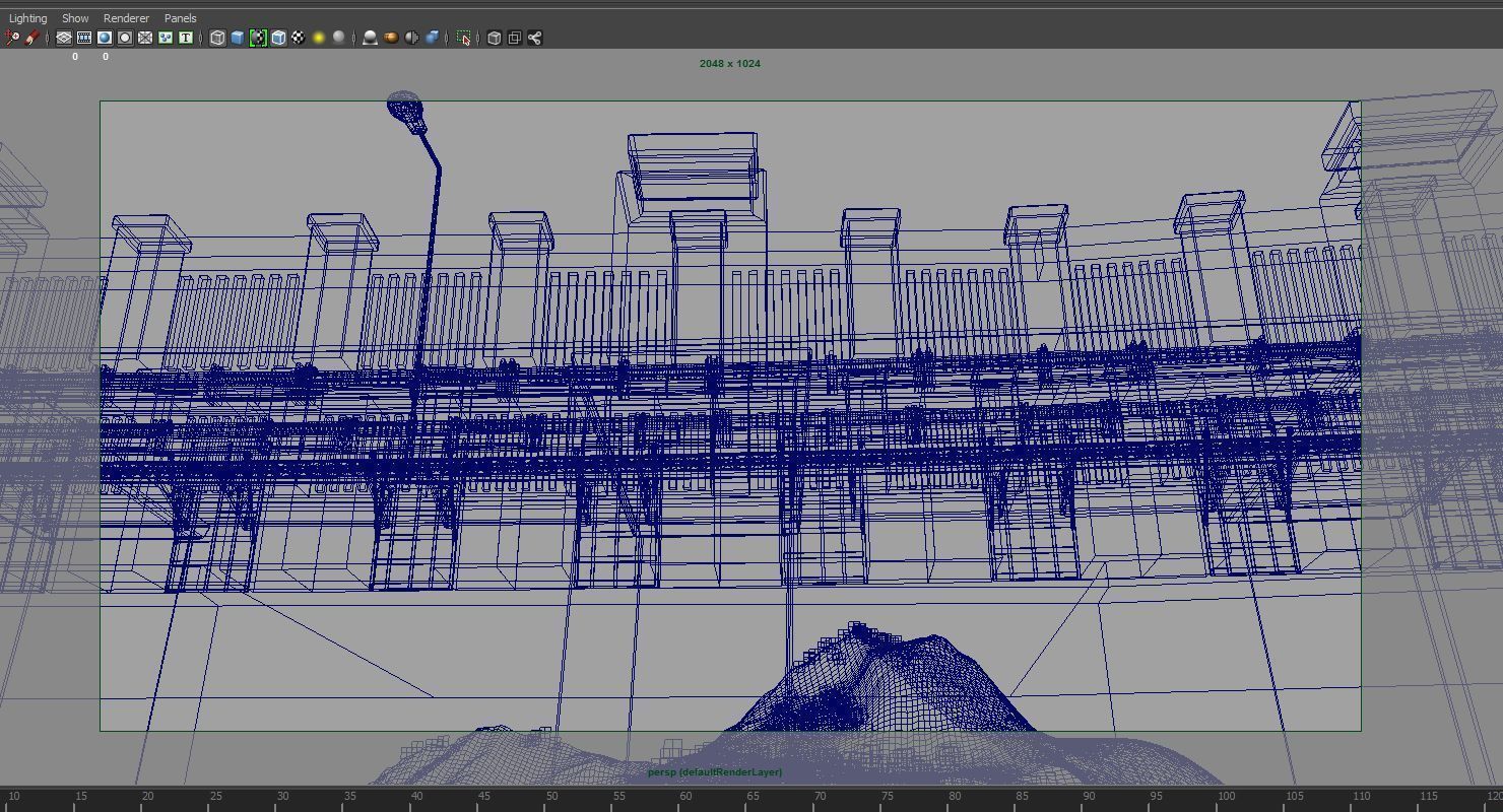 dam 3d model room with mountains and lake 3D model_22