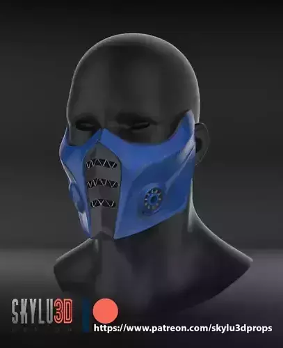 Mortal Kombat 11 Subzero mask 3d print ready STL