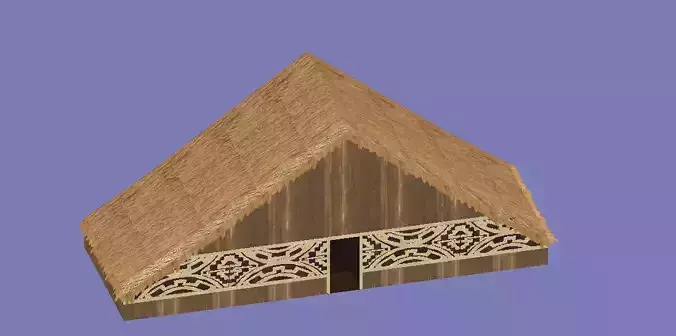 Maloca Oca Vernacular Construction Free low-poly 3D model