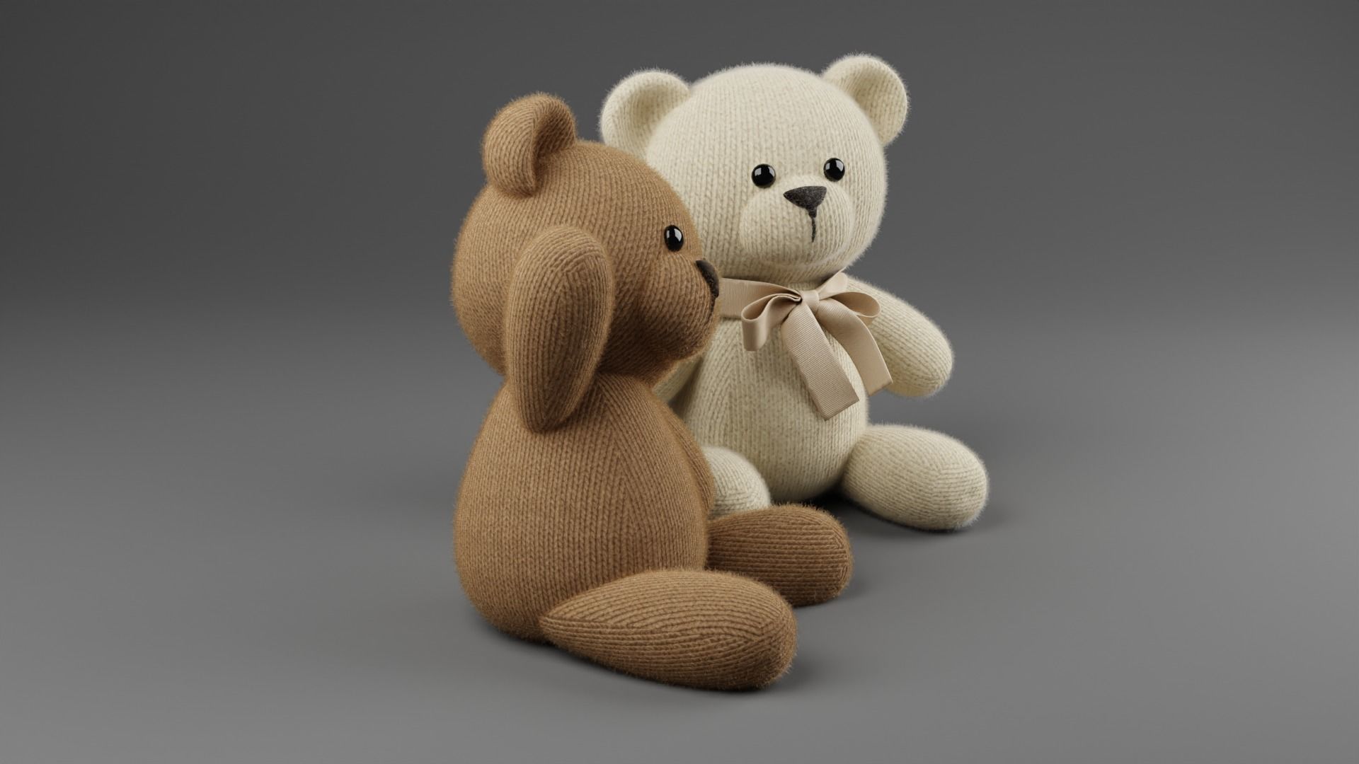 Teddybear toys 3D model_3