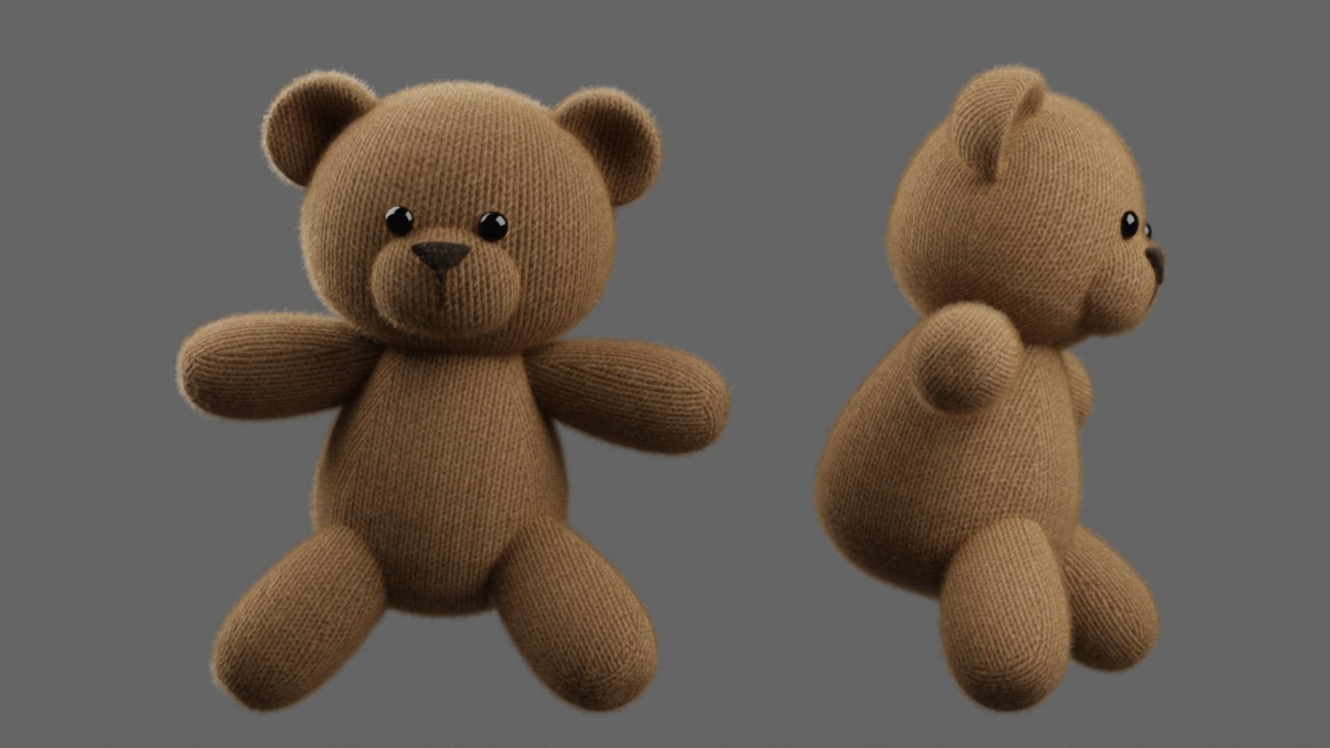 Teddybear toys 3D model_4