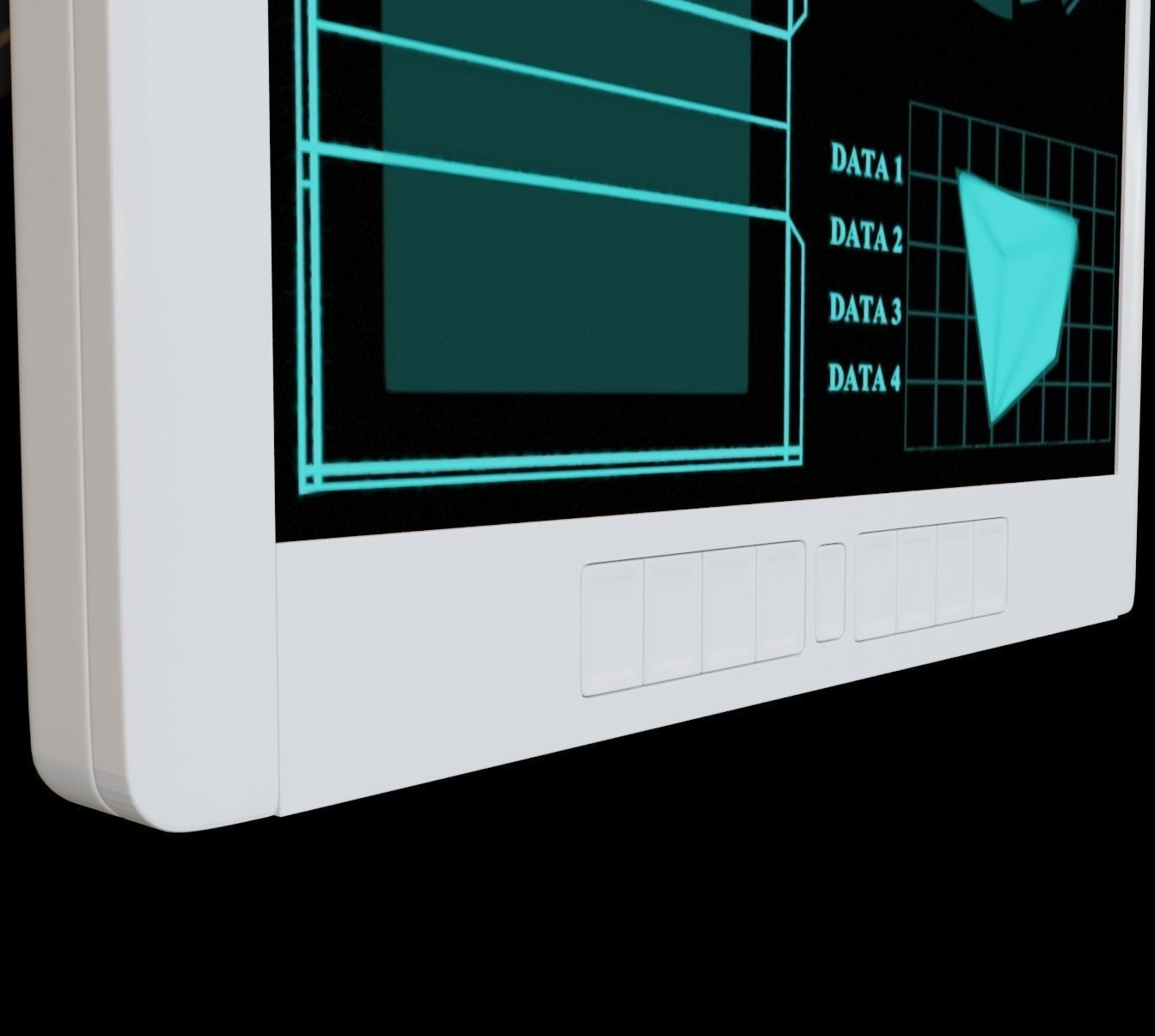 Sci-Fi Interface Table  3D model_10
