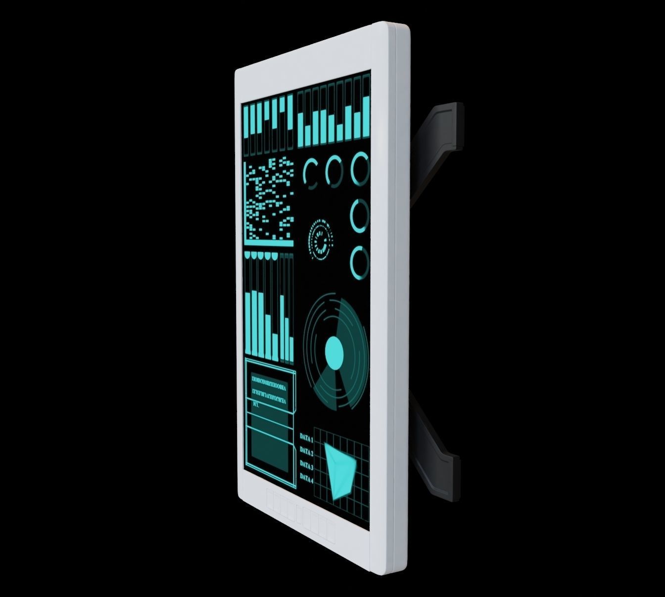 Sci-Fi Interface Table  3D model_3