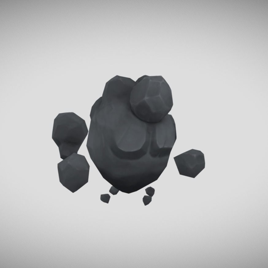 3D model Rock elemental animated VR / AR / lowpoly CGTrader