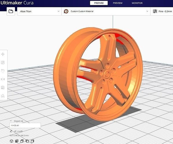 Rim 17 in M5 3D model 2