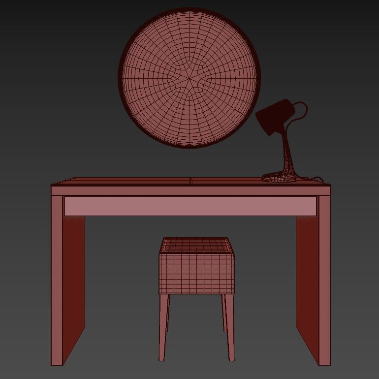 dressing table 3D model_3