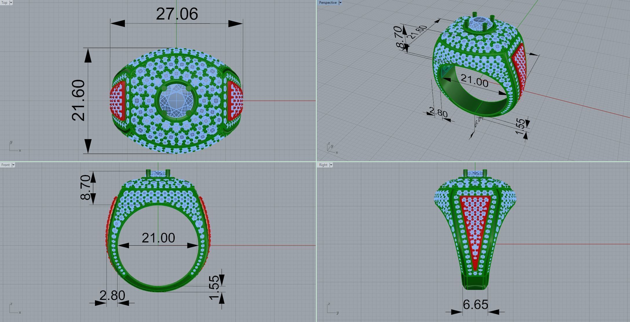 Gold N726 3D print model_7