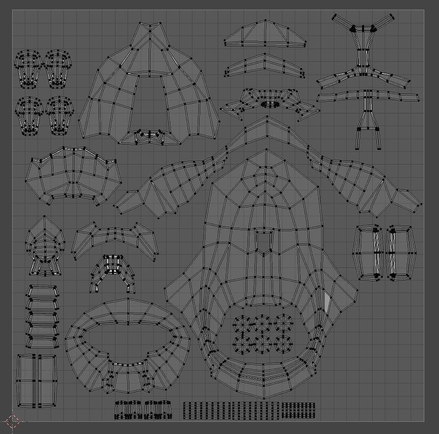 airship model futuristic spacecraft Low-poly 3D model_21