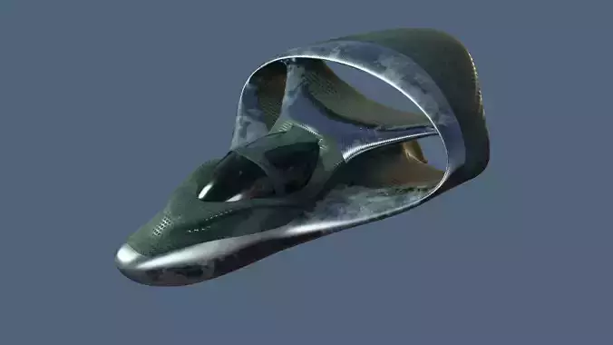 airship model futuristic spacecraft