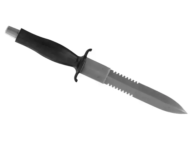 battle knife v4 3D model