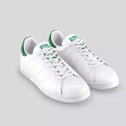adidas stan smith green 3D model