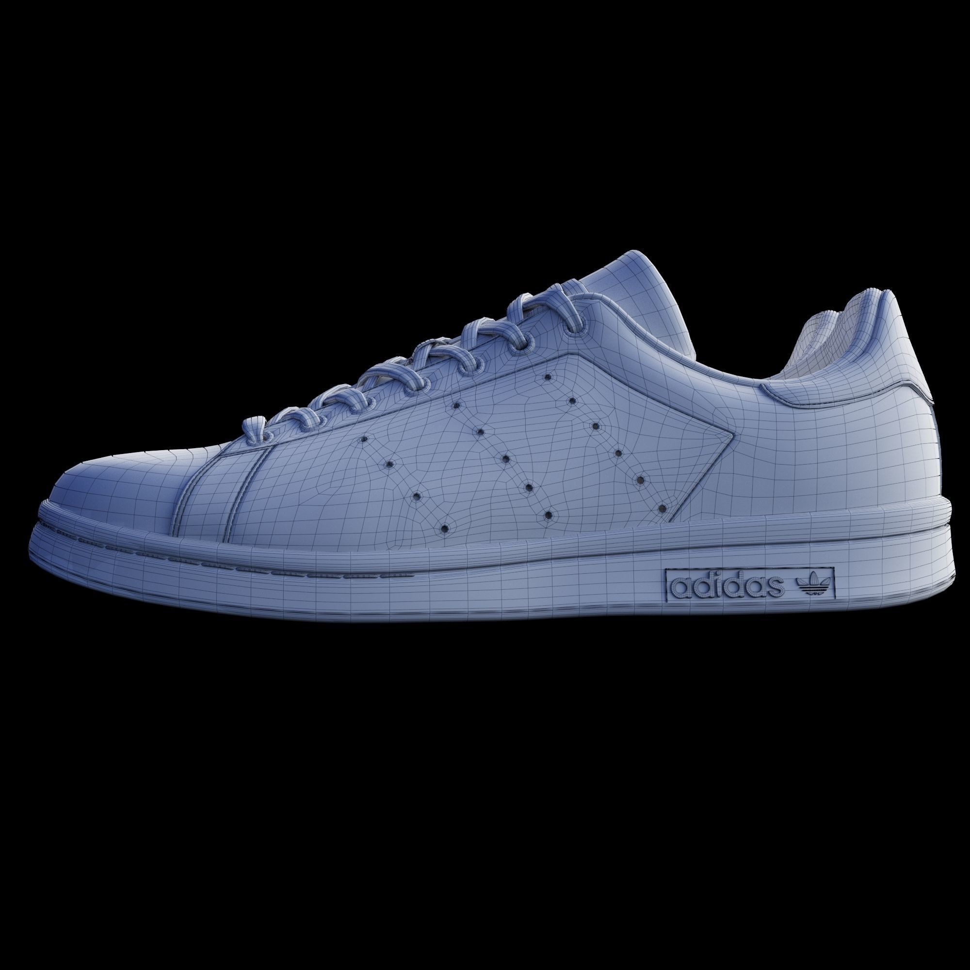 adidas stan smith green 3D model_9