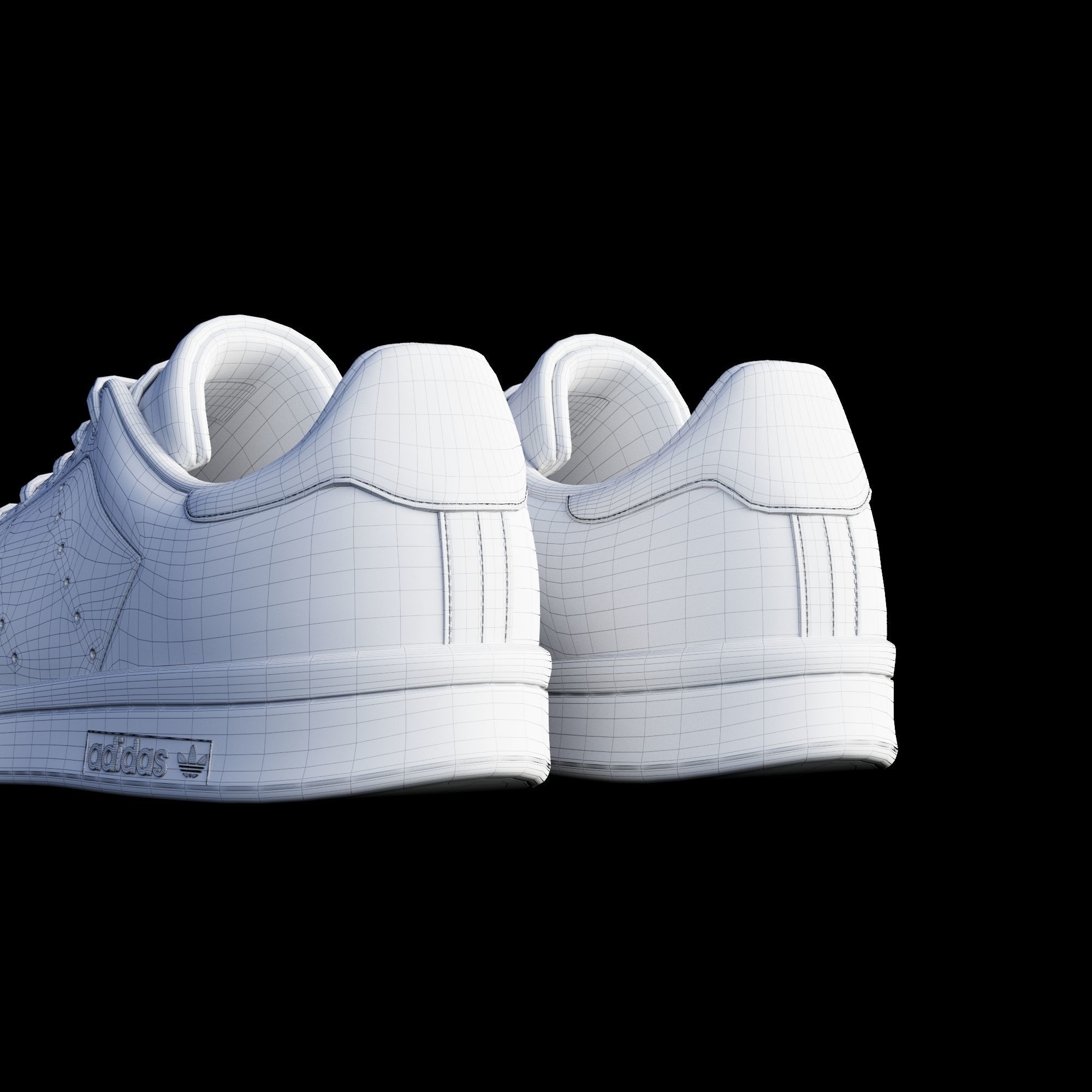 adidas stan smith green 3D model_11